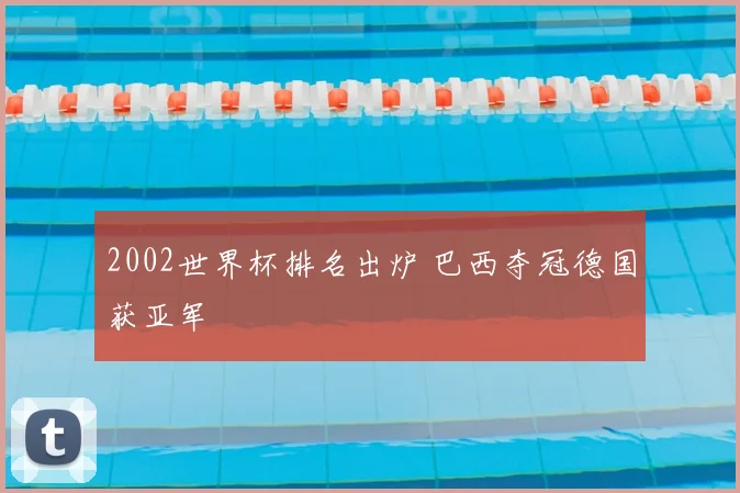 2002世界杯排名出炉 巴西夺冠德国获亚军